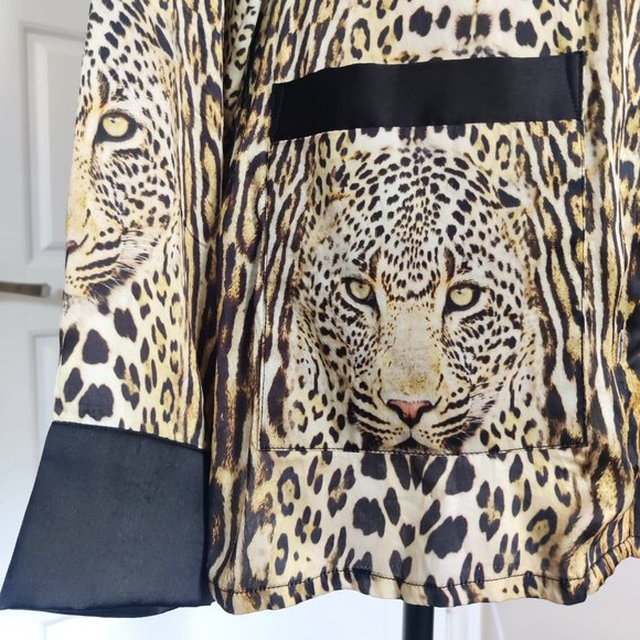 Shahida Parides Cheetah print jacket with belt- Size S - Picture 4 of 9